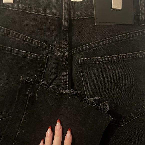 ZARA Black Hi-Rise Straight Leg Jeans (Size 6 US/38 EUR) - Picture 6 of 9